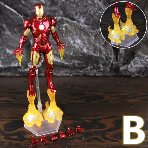 Figurine LED Avengers Iron Man Mark IV - Effet Flammes Propulsion