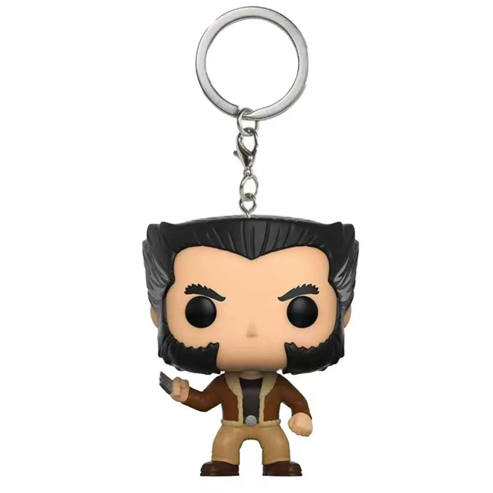 Porte-Clés Funko Pop Wolverine - Bobble-Head Tenue Marron