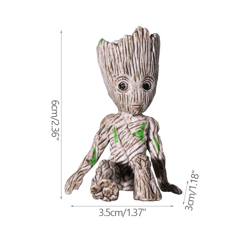 Pot à Plantes Baby Groot - Porte-Crayons Multi-Poses Rangement