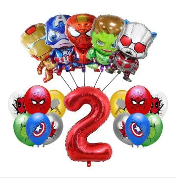 Décoration Anniversaire Avengers - Ballon Chiffre 2