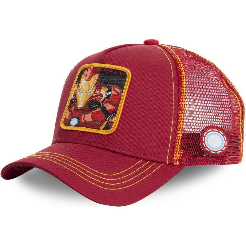Casquette Iron Man - Bordeaux et Doré