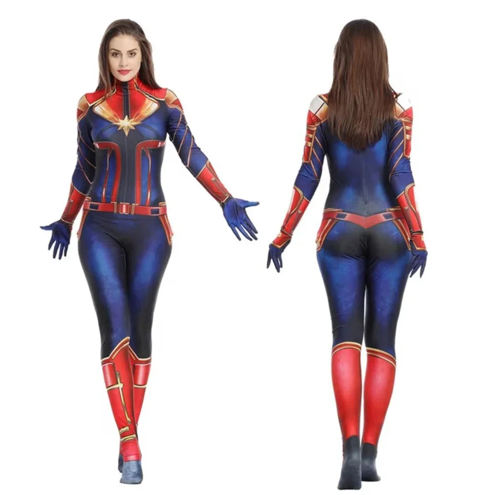 Combinaison Cosplay Captain Marvel - Carol Danvers Variante 2