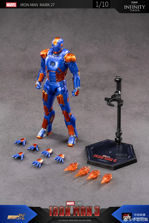 Figurine ZD Toys Iron Man MK27 - Tony Stark Action Figure