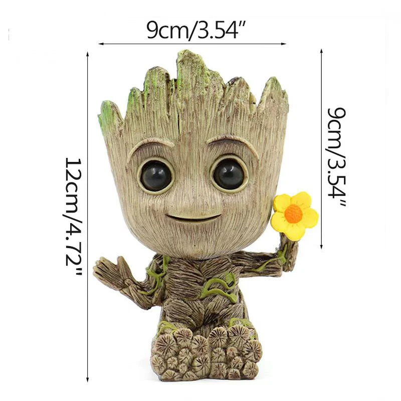 Pot à Plantes Baby Groot - Porte-Crayons Multi-Poses Rangement