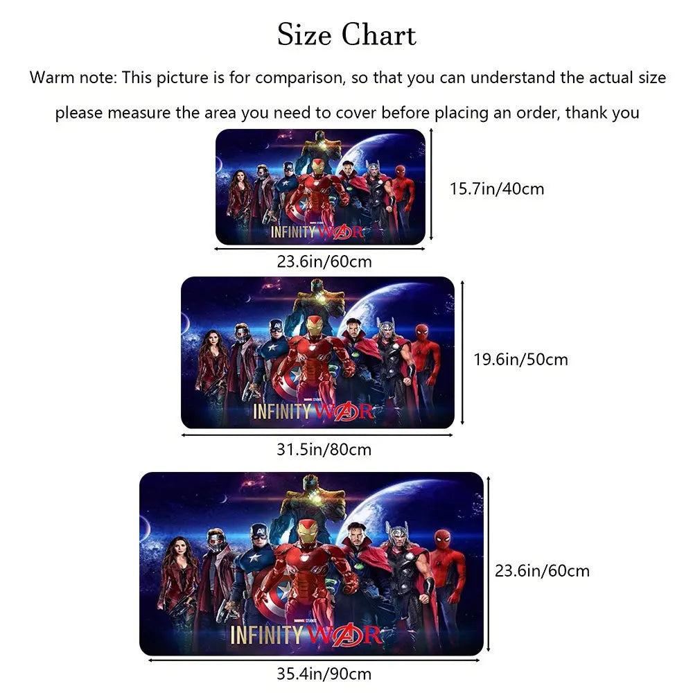 Tapis Marvel Avengers Infinity War - Design Cosmique Lunaire