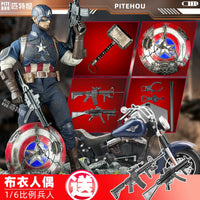 B with motorcycle