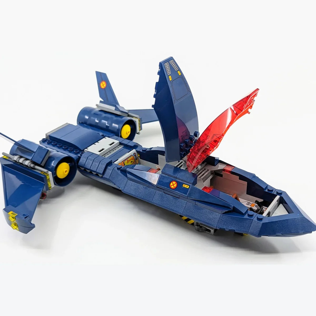 Jouet Blocs de Construction Avion X-Jet Blackbird - Modele Avengers X-Men