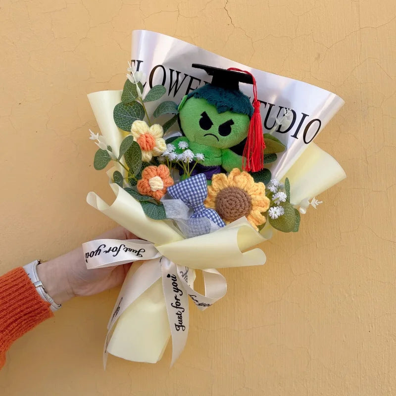 Bouquet Avengers Spider-Man - Peluche Cadeau Fait Main