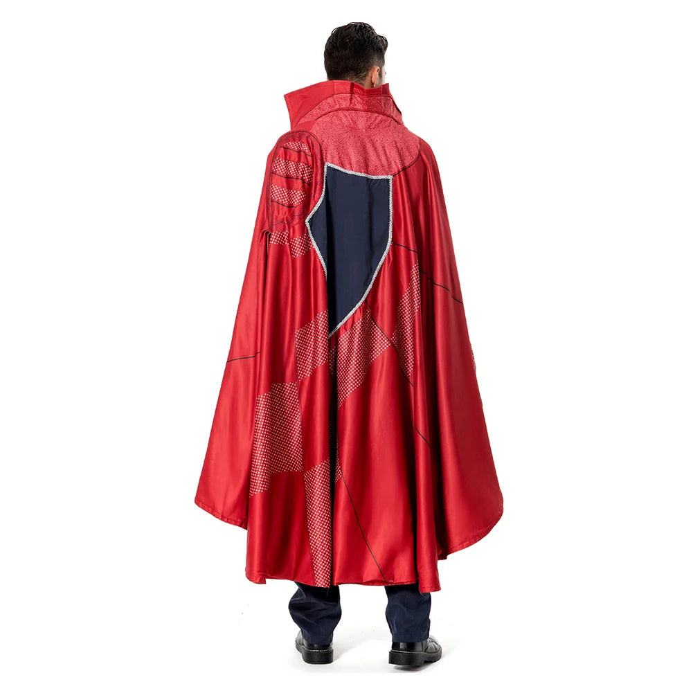 Déguisement Doctor Strange - Robe Bleue avec Cape de Lévitation et Perruque