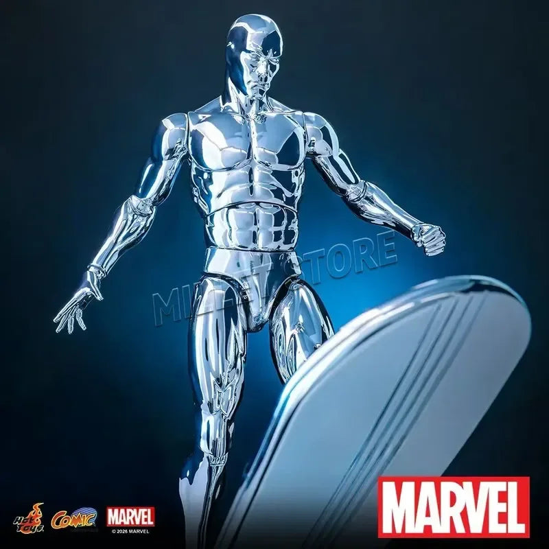 Figurine Hot Toys Silver Surfer - 1/6 Marvel Fantastic Four avec Planche