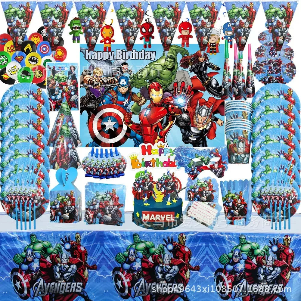 Décoration Anniversaire Avengers - Kit 91 Pièces