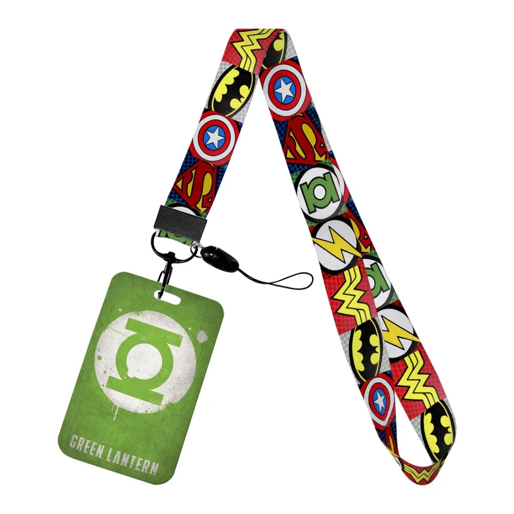 Porte-Badge Green Lantern - Logo Fond Vert
