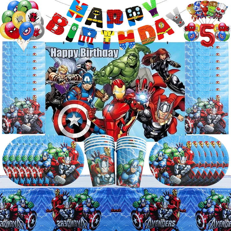Décoration Anniversaire Avengers - Banderole
