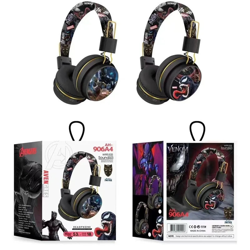 Casque Bluetooth Avengers Iron Man Captain America - Bleu
