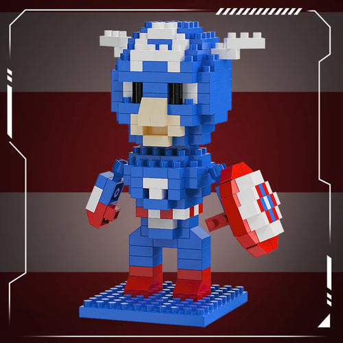 Blocs de Construction Avengers Captain America Chibi - Bouclier