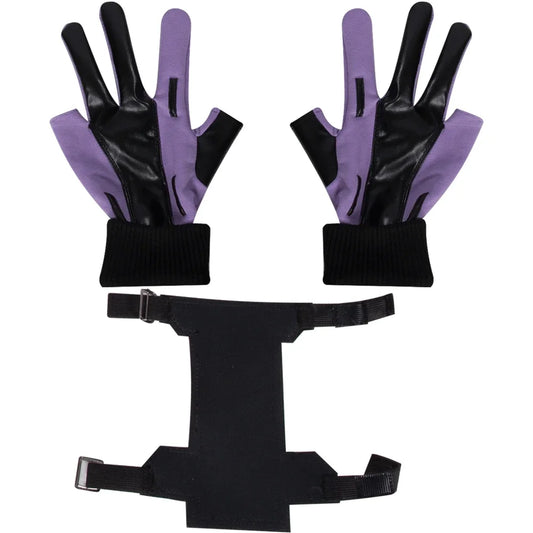 Gants et Brassard Kate Bishop - Cuir Violet et Noir
