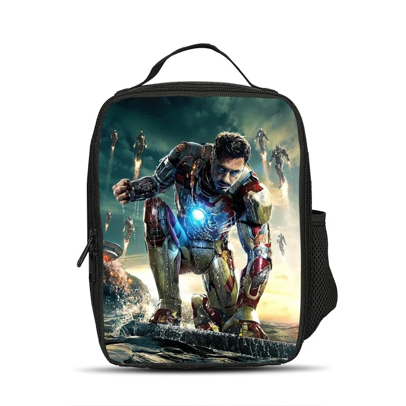 Sac Repas Isotherme Avengers Iron Man - Accroupi Plateforme Escouade