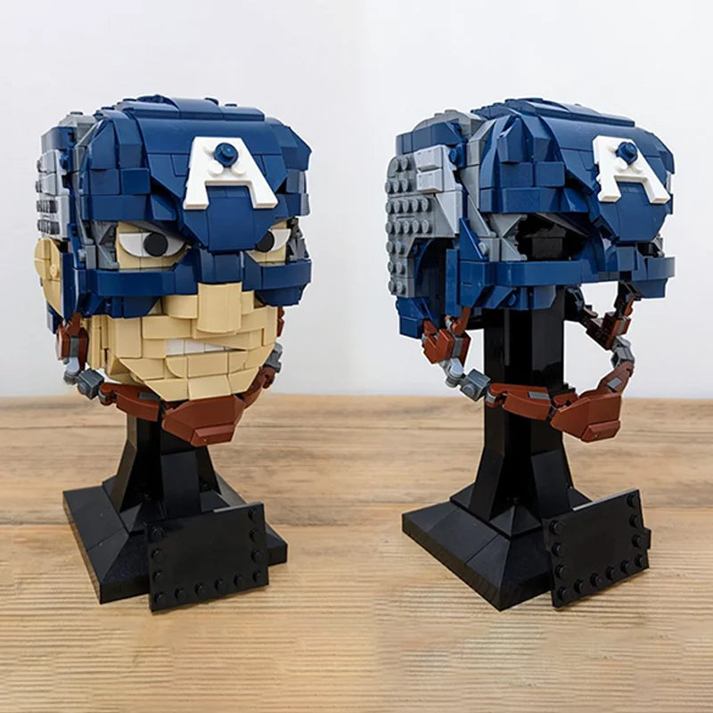 LEGO Captain America - Buste Casque en Briques 587 Pièces