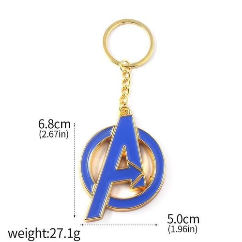 Porte-clés Avengers Logo A - Émail Bleu