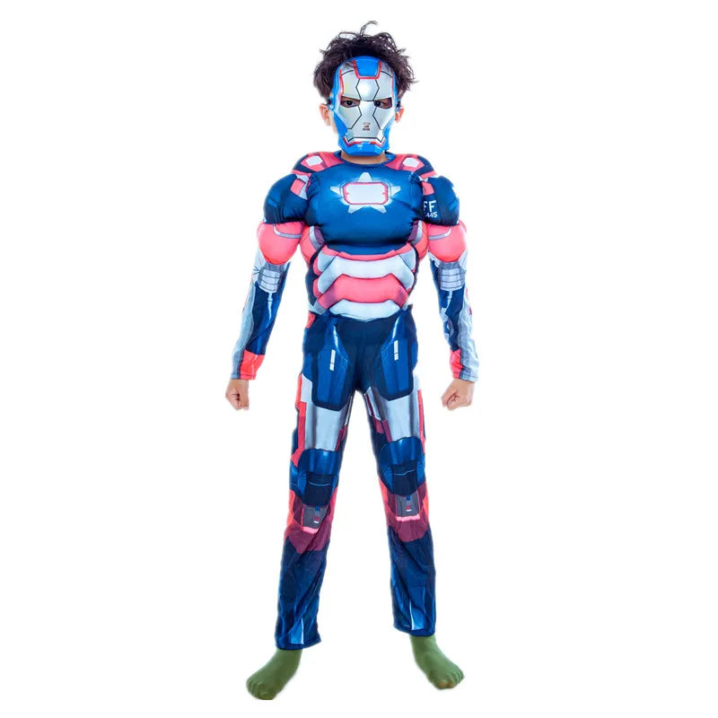 Costume Cosplay Enfant Iron Patriot - Combinaison Musclée