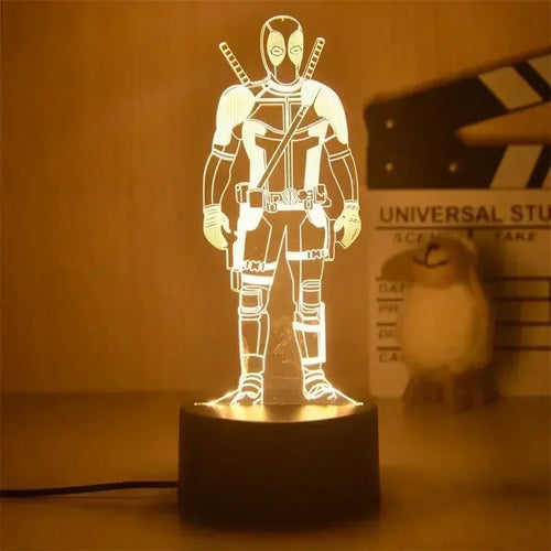 Lampe LED Avengers Deadpool - Debout 3D 18cm