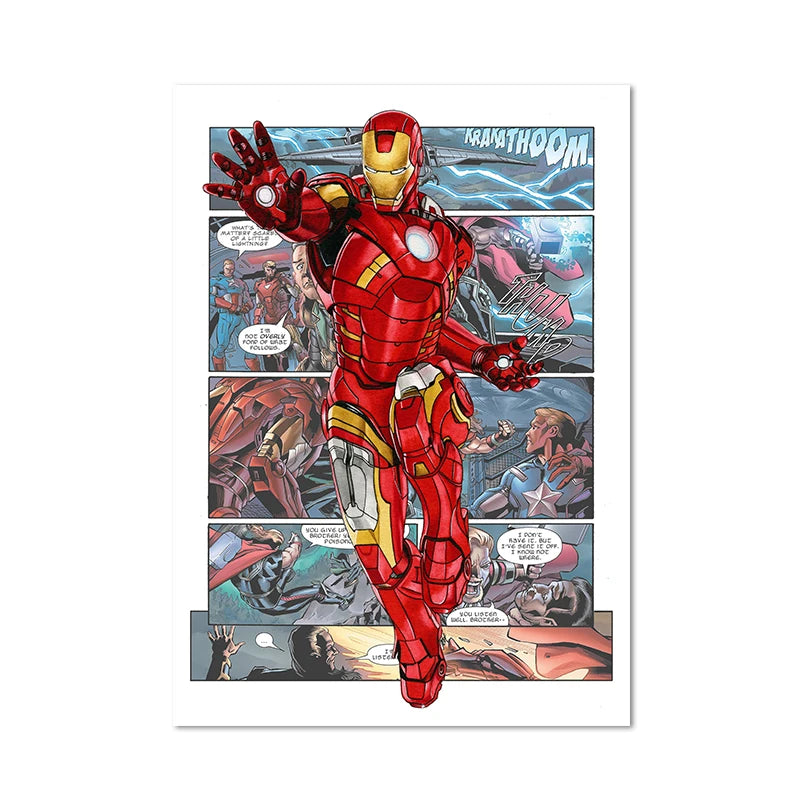 Poster Iron Man - Bande Dessinée