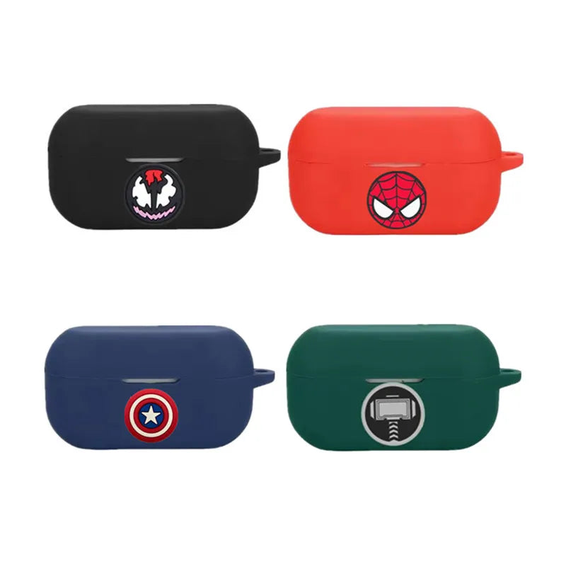 Coque Écouteurs Avengers Captain America - Bouclier Bleu Marine