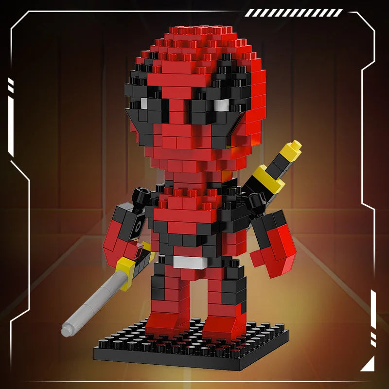 Blocs de Construction Avengers Deadpool Chibi - Katanas