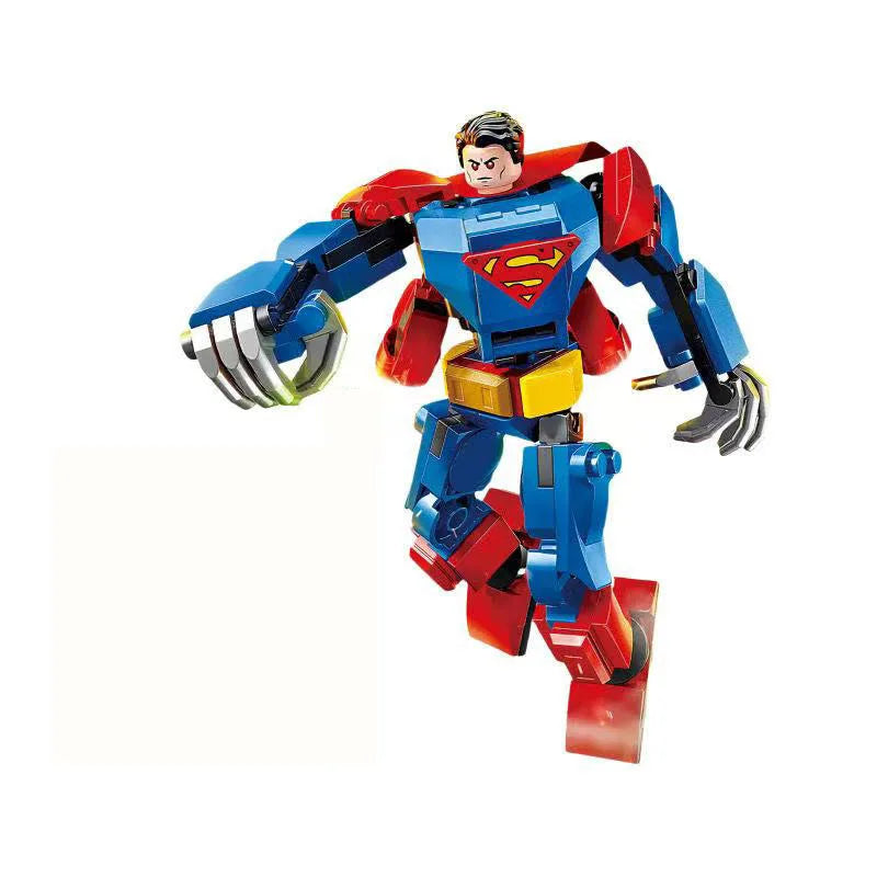 Set Building Blocks Mecha Avengers - Captain America Hulk Wolverine Thanos