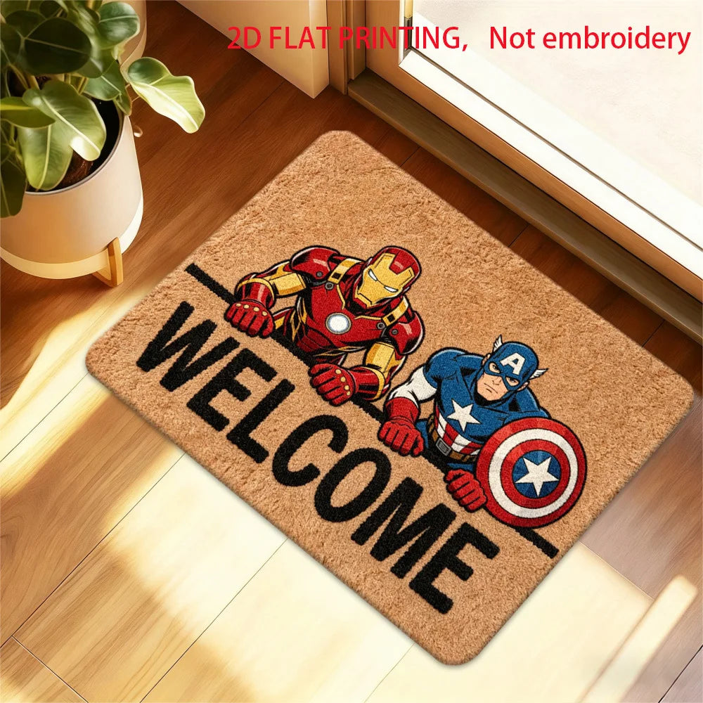 Tapis Marvel Avengers - Design Welcome Iron Man Captain America