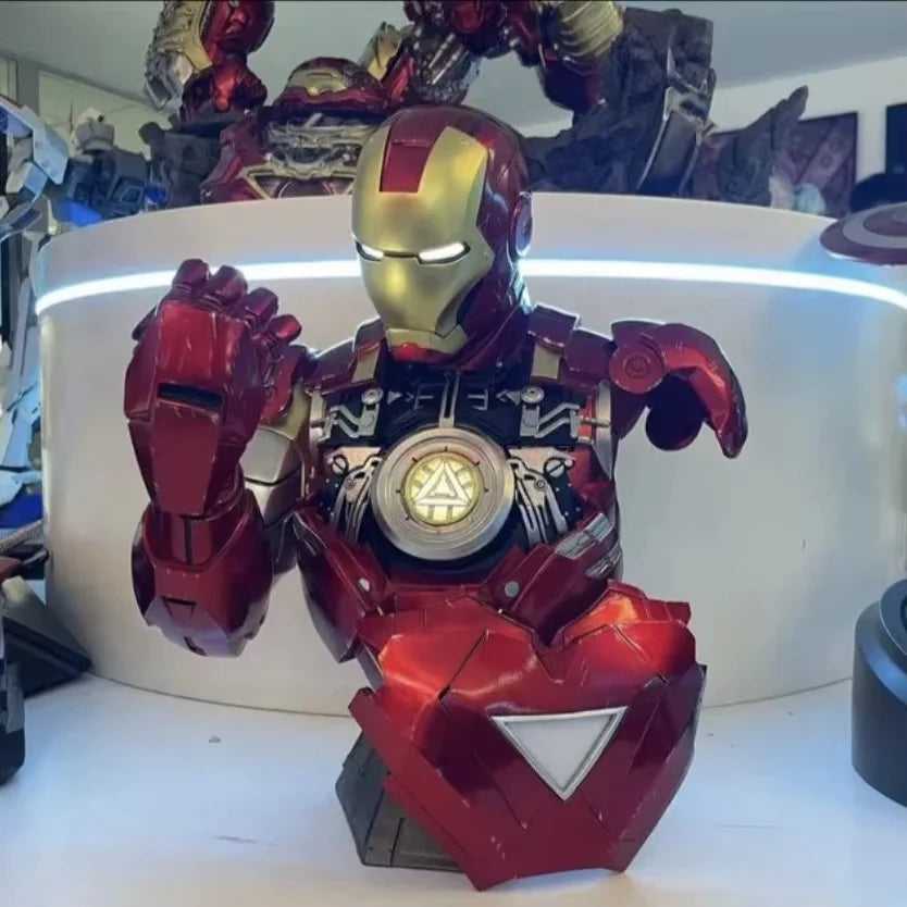 Buste Lumineux Avengers Iron Man - Studio Fond Blanc