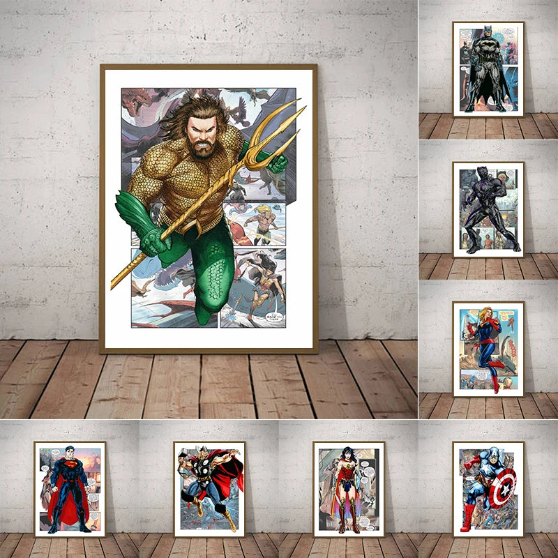 Poster Captain America - Bande Dessinée