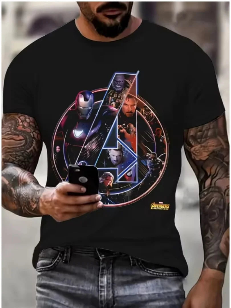 T-Shirt Avengers Infinity War - Logo Collage Personnages Homme