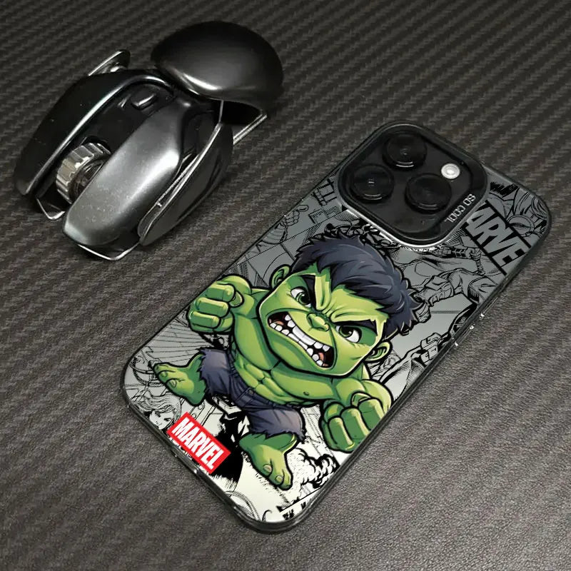 Coque Xiaomi Avengers Hulk - Chibi Poing Levé Bordure Noire
