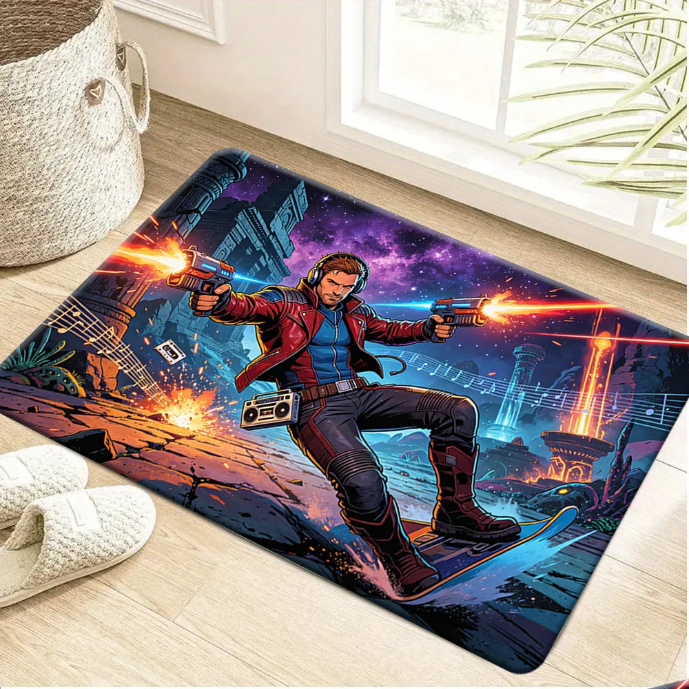 Tapis Avengers Star-Lord - Pistolets Laser Décor Cosmique
