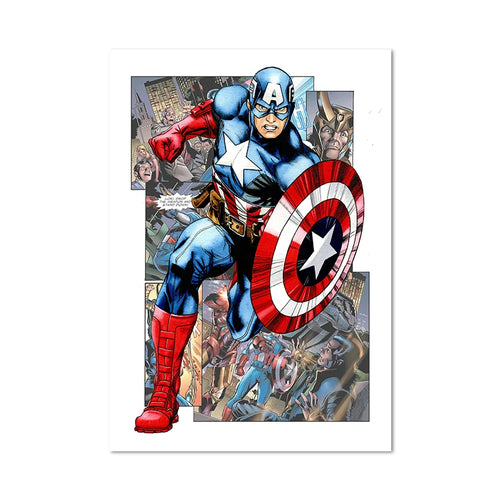 Poster Captain America - Bande Dessinée