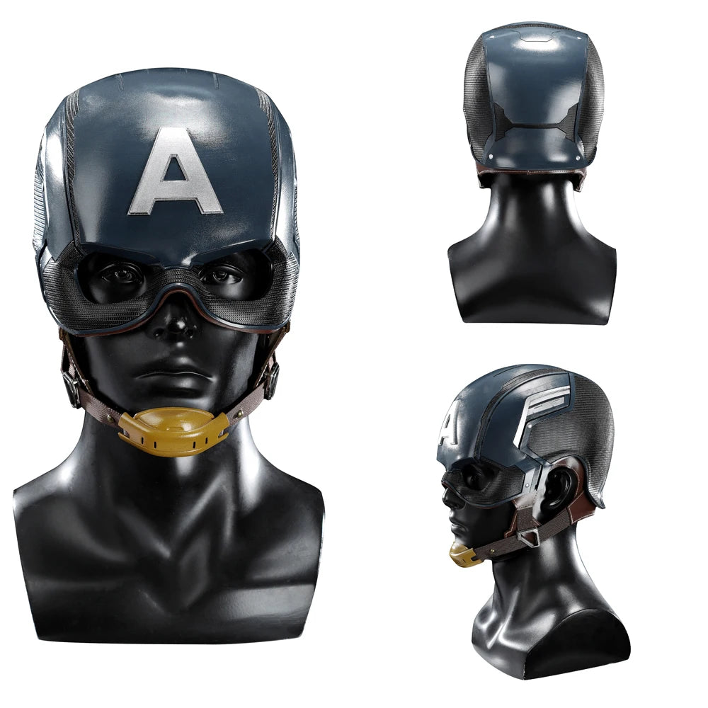 Costume Adulte Captain America Premium - Casque Étoile et Bottes