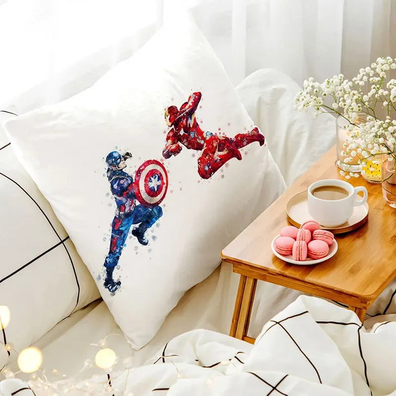 Housse de Coussin Iron Man - Silhouette Tony Stark