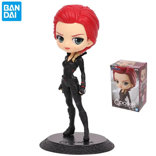 Figurine Black Widow - Cheveux Roux Combinaison Noire