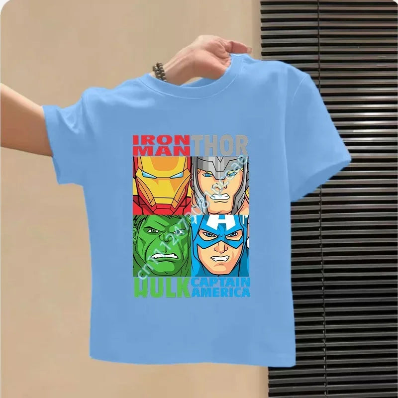 T-Shirt Enfant Avengers - Design Iron Man Bleu