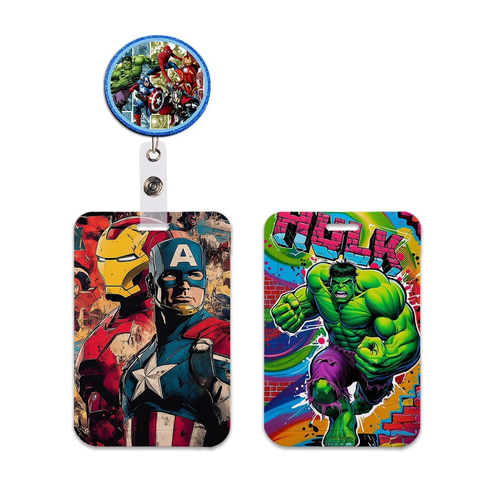 Porte-Badge Marvel - Groupe Héros Comics Vintage