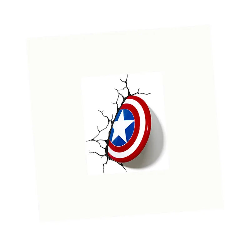 Stickers Avengers Iron Man Captain America - 3D Trompe-l'œil Mural