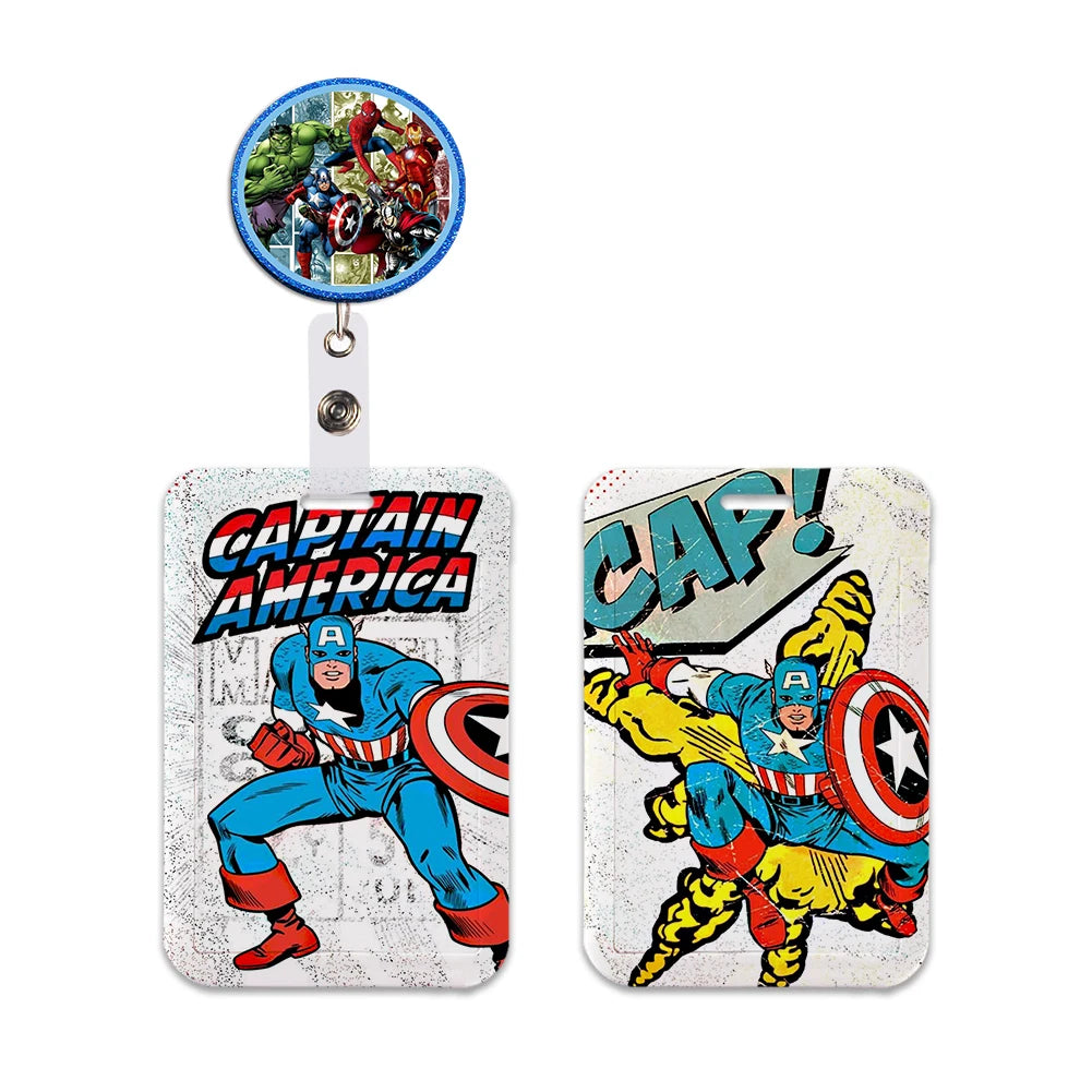 Porte-Badge Marvel - Groupe Héros Comics Vintage