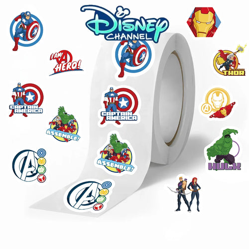 Rouleau Autocollants Disney Avengers - 500 Pieces Super-Heros