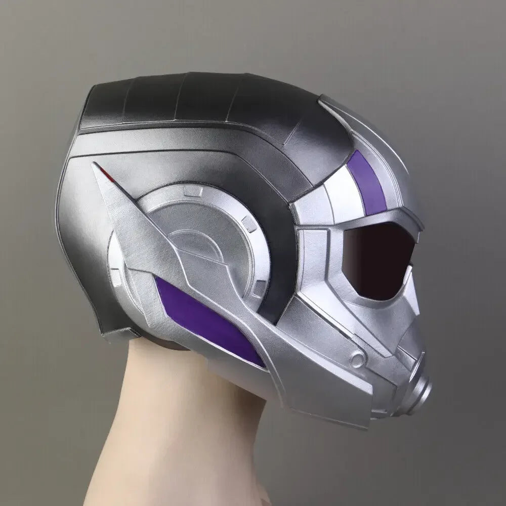 Casque Cosplay Ant-Man et la Guêpe - Argenté et Noir Visière Violette