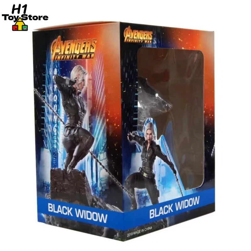 Statue Avengers Black Widow - Scène 1/10 Boîte Collector