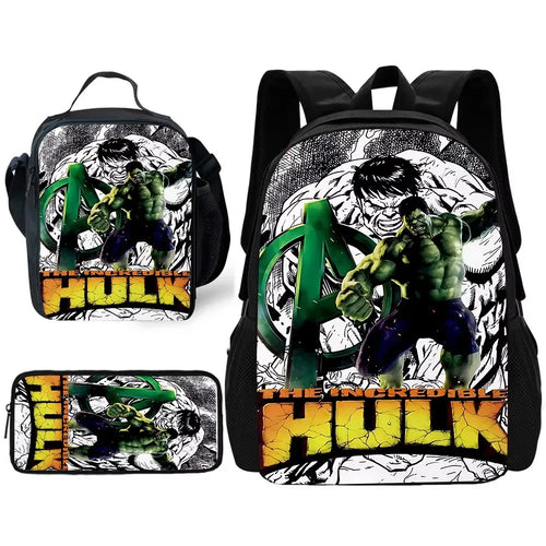 Ensemble Sac a Dos Hulk - The Incredible Hulk Logo Avengers Vert