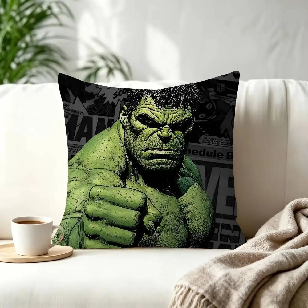 Housse de Coussin Hulk - Poing Tendu Comic