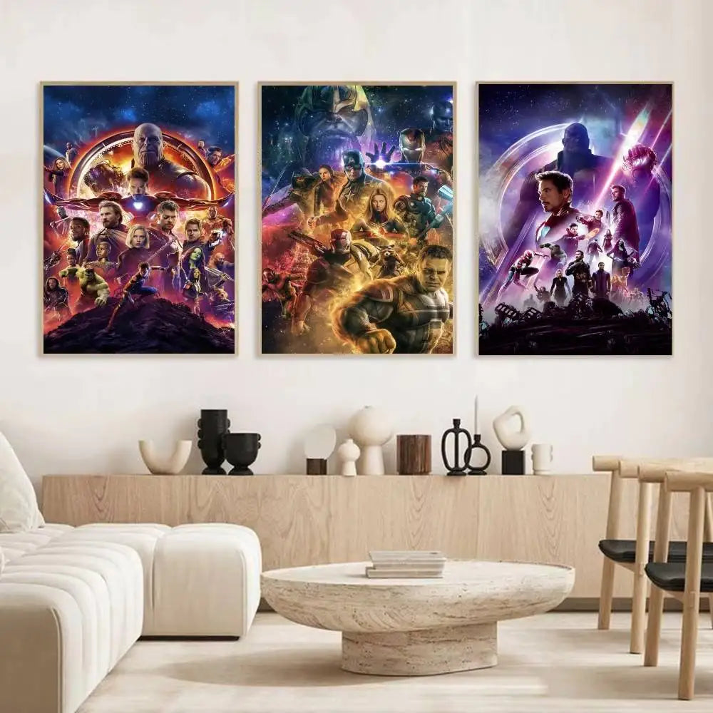 Affiche Avengers Infinity War - Design Sombre Purple