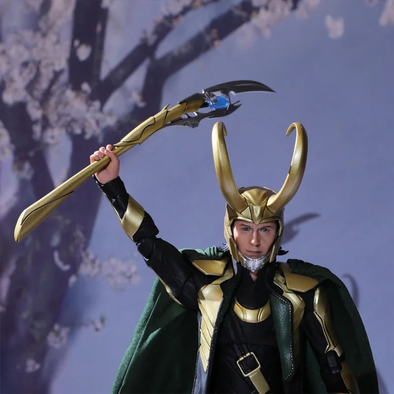 Figurine Loki 1/7 Deluxe Marvel - Casque Sceptre Mains Interchangeables